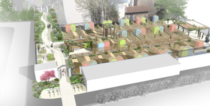 Jardin Familiaux Résidence du Lorilleux  Puteaux - Renouvellement urbain