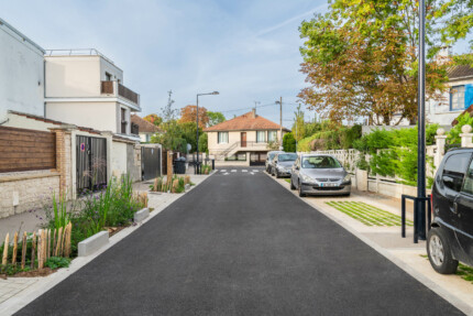 Requalification de la rue Massenet  Site pilote aux enjeux climatiques  Champigny-sur-Marne - Espaces publics