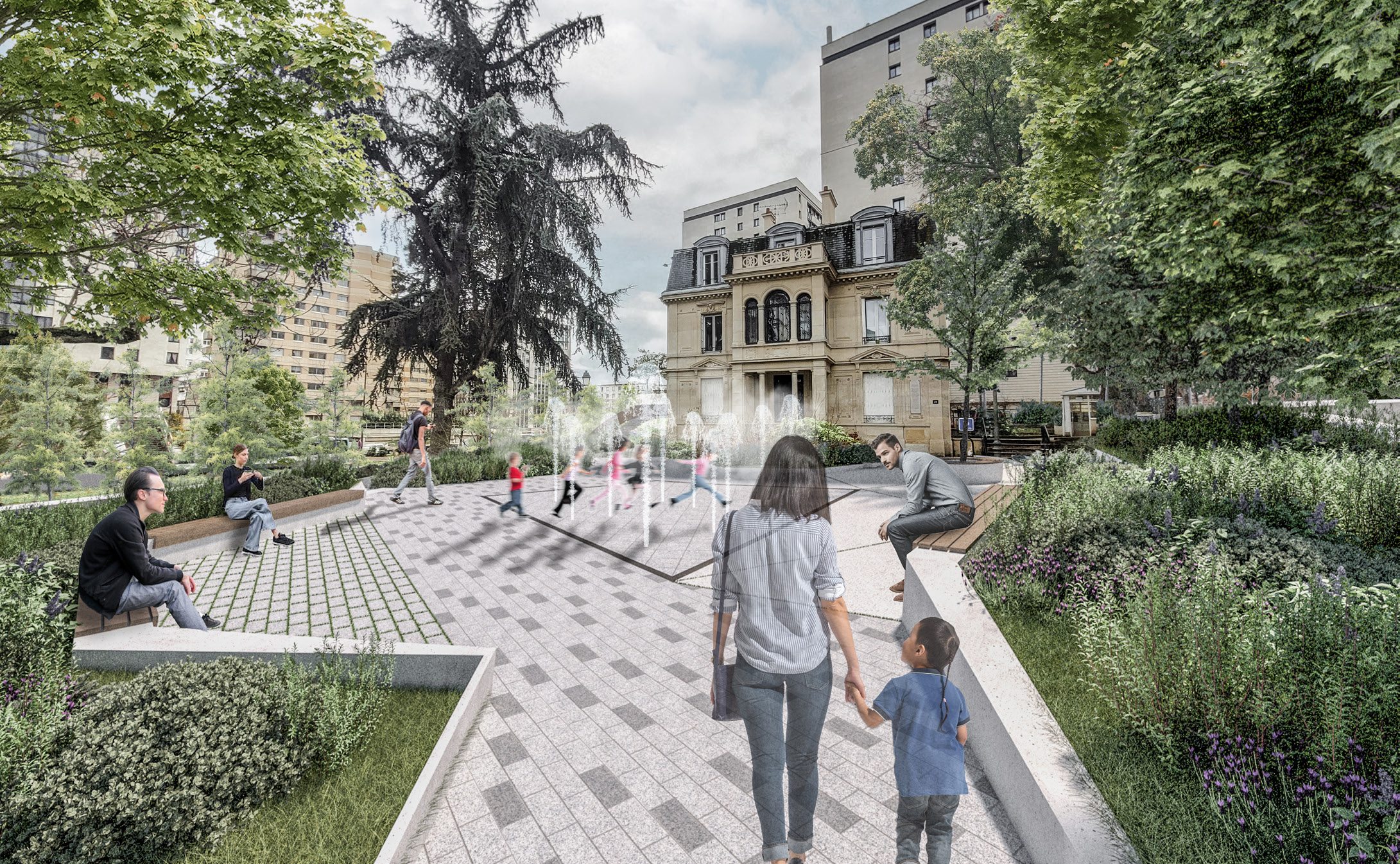 Square Germain BazinAvenue général de Gaulle 92 Suresnes - Parcs & jardins