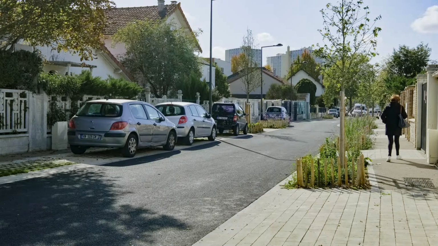 La rue Massenet à Champigny-sur-Marne, un projet pilote